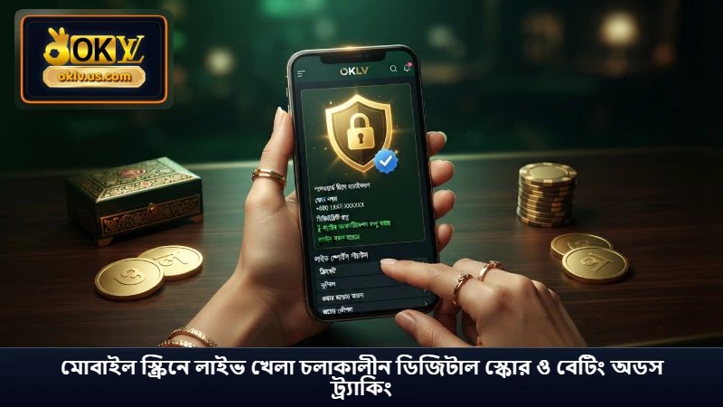 মোবাইল স্ক্রিনে লাইভ খেলা চলাকালীন ডিজিটাল স্কোর ও বেটিং অডস ট্র্যাকিং